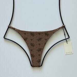Acacia Swimwear Ralphy Bikini Bottom - Aimi - Minimal Coverage - Large - NWT